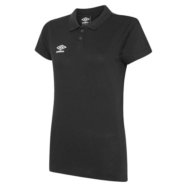 Umbro Womens/Ladies Club Essential Polo Shirt - Carbon/White - 