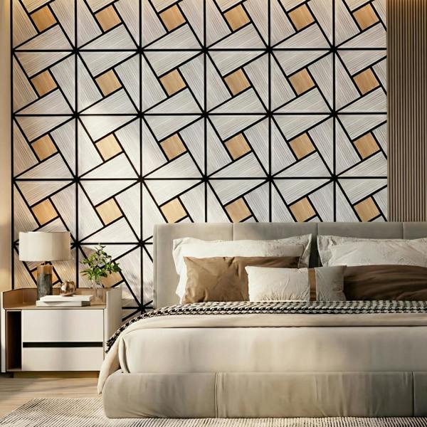 Britwall Acoustic Wall Panels PET MDF Pack of 4 – Geometric