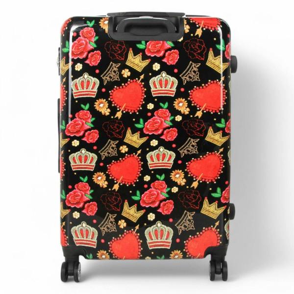 Snowball Strong Expandable Hard Shell Dual 4 Wheel Suitcase Set Print Luggage Cabin Travel Bag