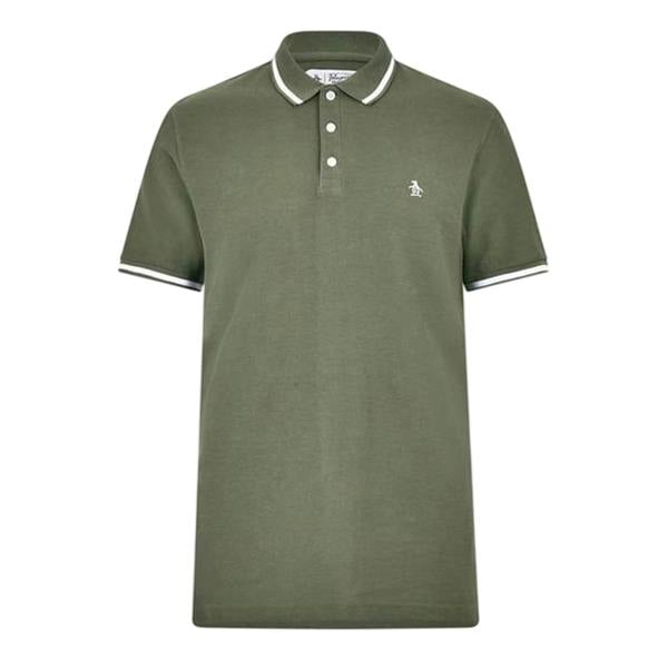 Original Penguin Mens Regular Short-Sleeved Polo Shirt - Grape Leaf - 