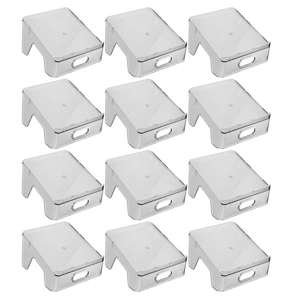 HYGRAD BUILT TO SURVIVE Double Layer Shoe Rack Slots Organizer 25 X 23 X 12.7cm Transparent Plastic Shoe Holder Wardrobe Storage