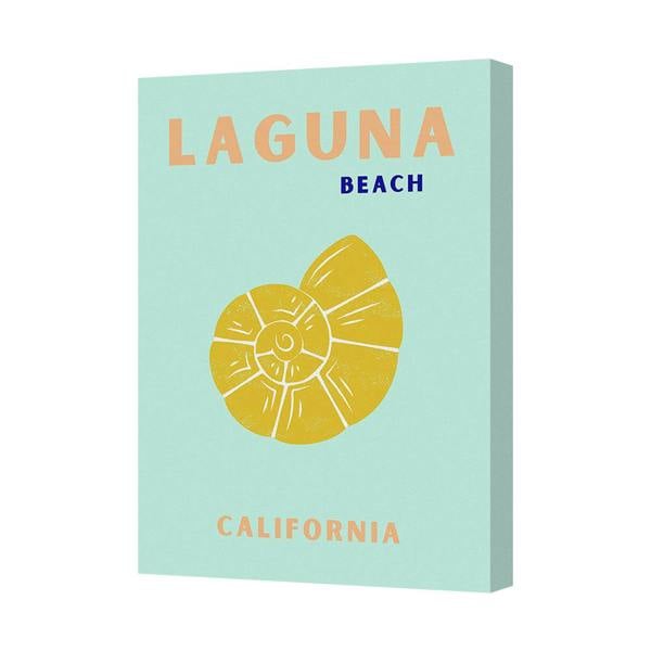 Benjamin Tate Design Laguna Beach California Canvas Art Print Coastal Wall Decor Handmade UK