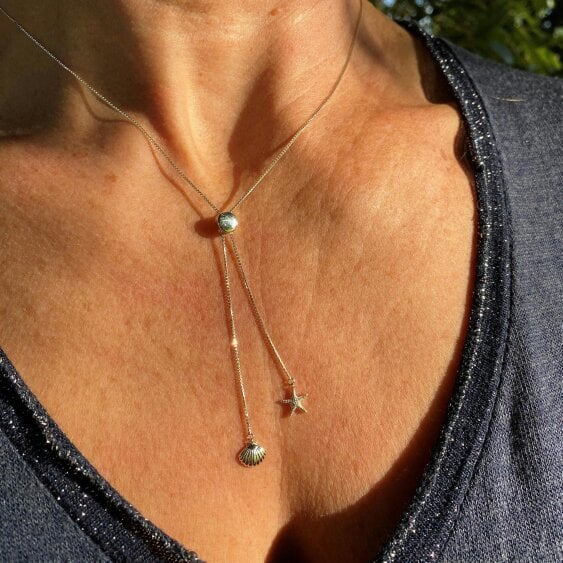 Reeves & Reeves Seashell Slider Necklace