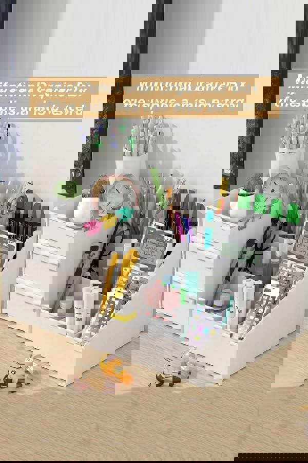 Living and Home Makeup Organizer with Multi Compartments and Drawers