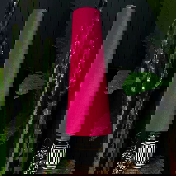 Love Frankie raspberry velvet cone lampshade