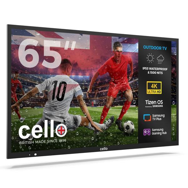 Cello 65 inch 4K UHD Smart Samsung Plus Outdoor TV