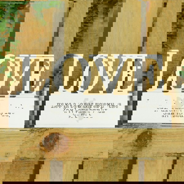 Personalised Memento Company Personalised Free Text Heart Wooden Love Ornament