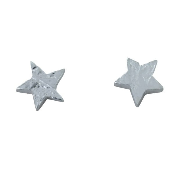 Sterling Silver Trio Star Stud Earrings - Reeves & Reeves