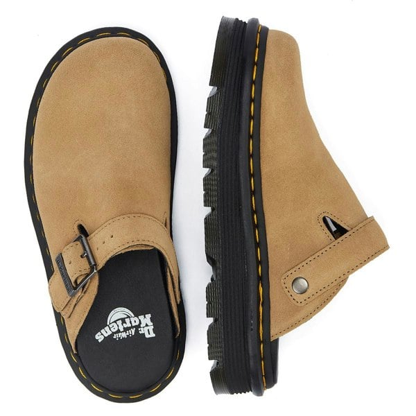 Dr. Martens Zebzag Mule EH Suede Savannah Tan Clogs