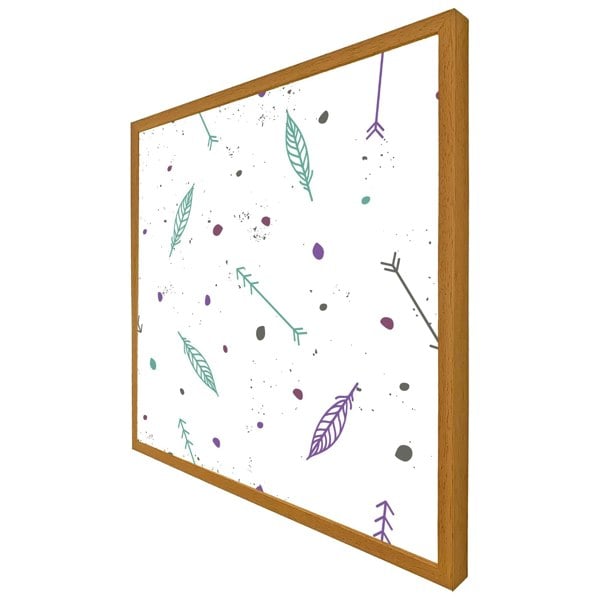 Benjamin Tate Design Cute cartoon pattern with feathers and arrows in boho style (picture Frame)