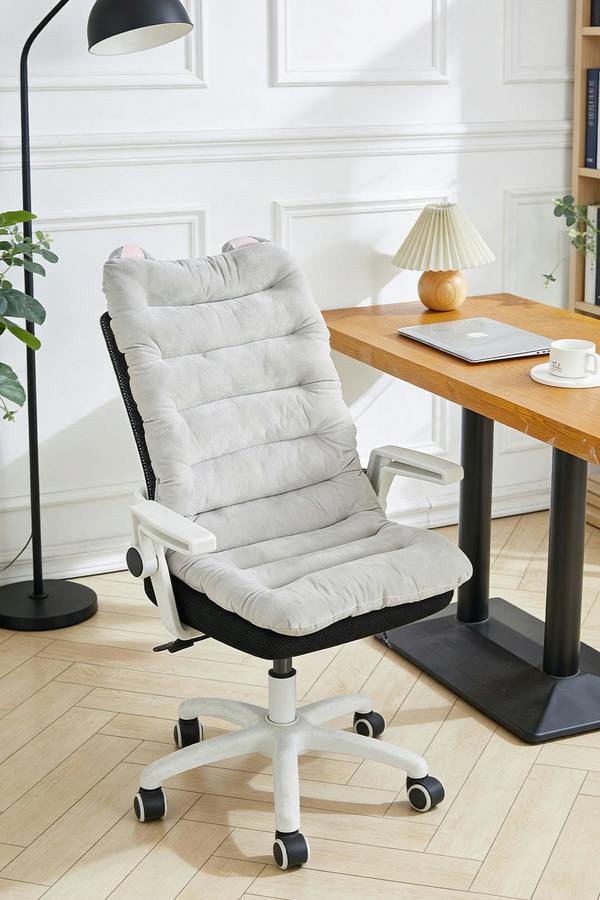 100 x 45cm Computer Chair Cushion with Non-Slip Straps