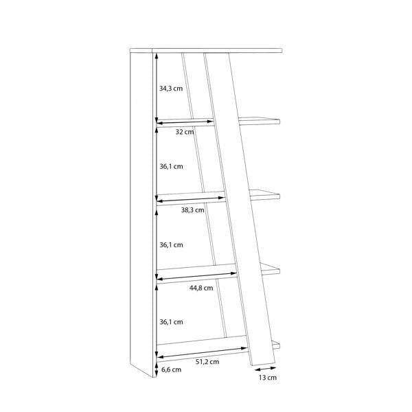 Furniture To Go Natta 5-Tier Shelving Unit in Sand