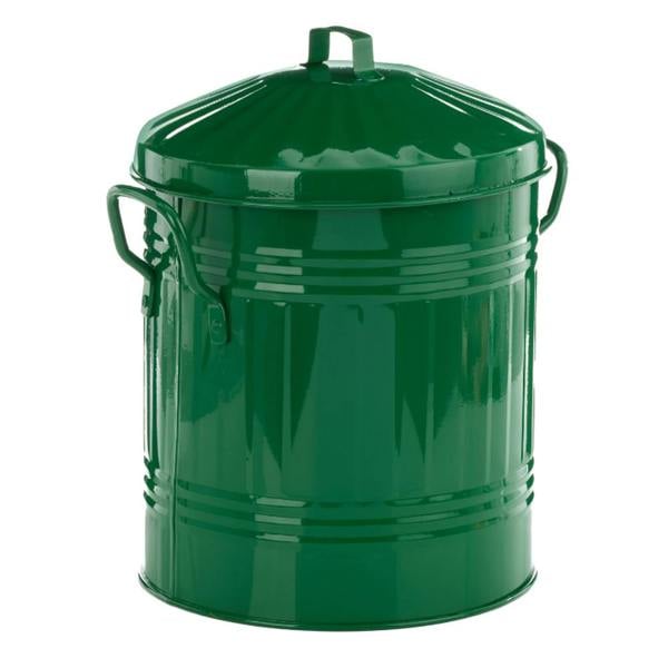 Leecroft Metal Mini Bin Green 12 x 10'' - One Colour - 