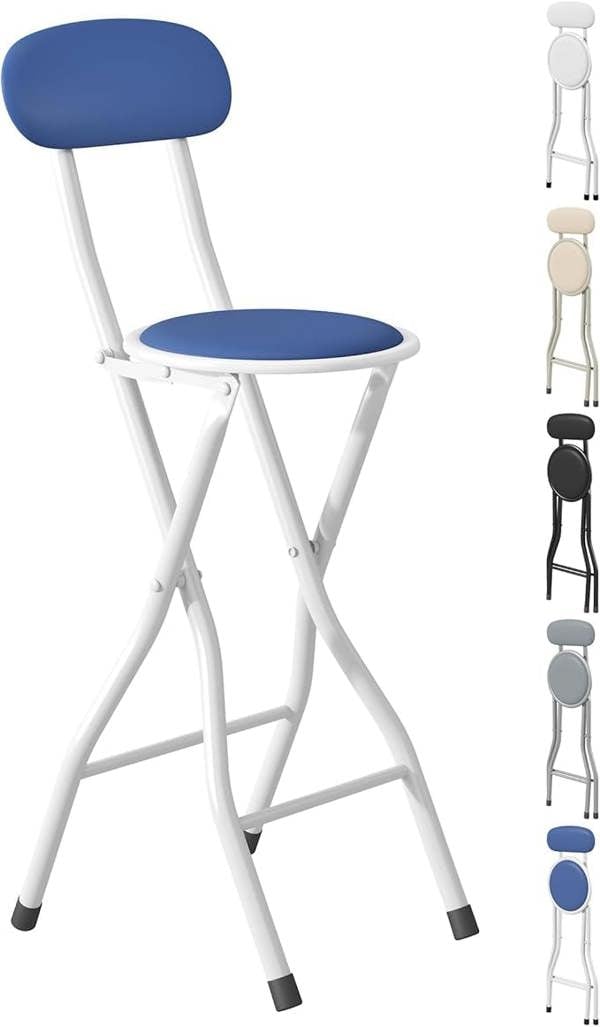 Folding Breakfast Bar Stool padded High Chair Single Chair