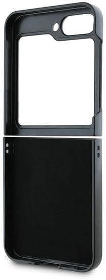 Karl Lagerfeld Saffiano Metal Pin Case for Samsung Galaxy Z Flip 6 Black - KLHCZF6SAPKCNPK