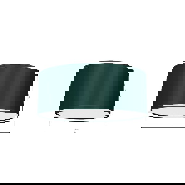 Milagro Verde Hand Made Scandi Style 40cm Ceiling Lamp In A Rich Green Finish Holds 2xE27 LED Bulbs