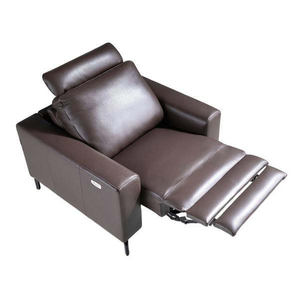 Angel Cerdá Chocolate brown leather recliner armchair 5240