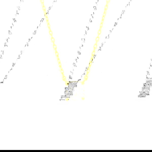 Say It With Cushion Gold Plated Necklace