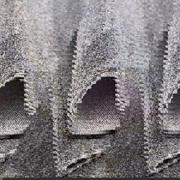 Modern Living Room Rug Bordered Design in Grey | The Rugs