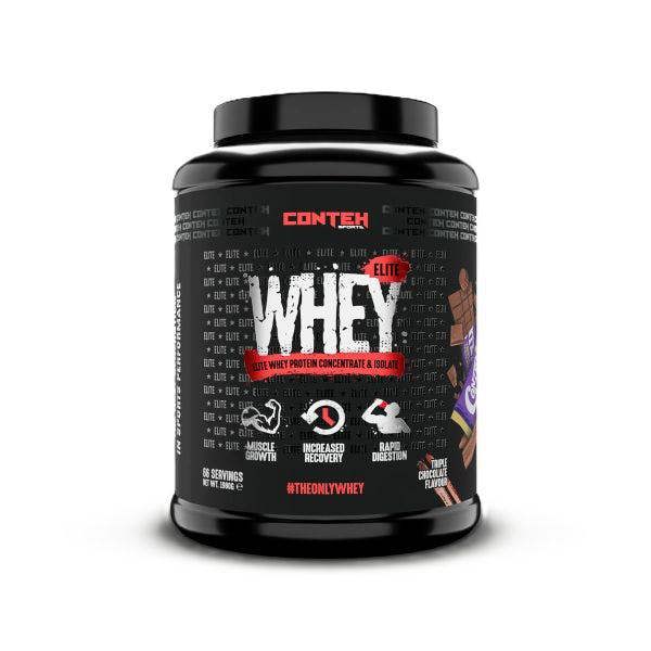 Conteh Sports Whey Elite, Triple Chocolate - 1980g