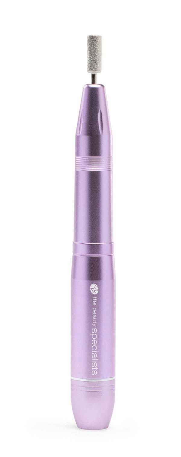professional electric nail file with barrel head attached 