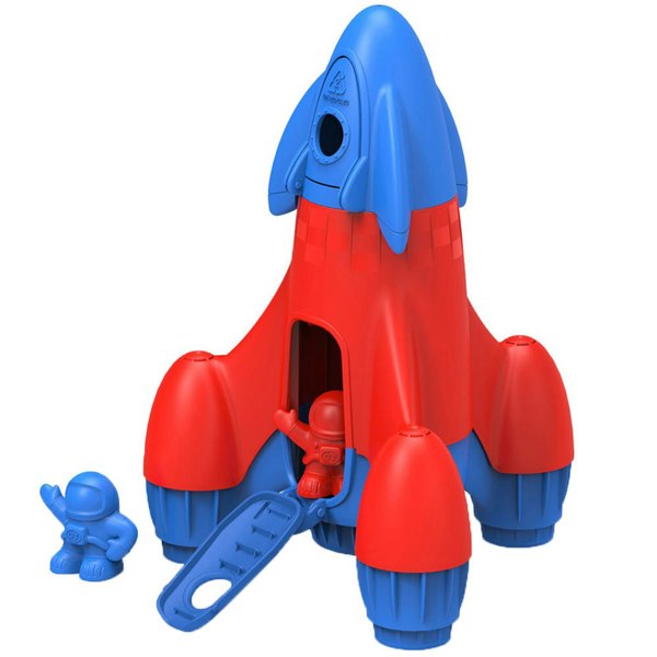 Green Toys Red Rocket Toy - Made From 100% Recycled Plastic