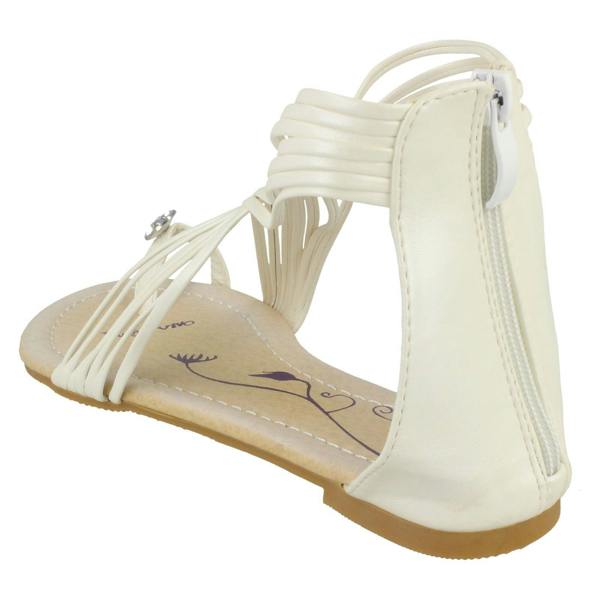 Girls Rojo Vivo Flat Strappy Toeloop Sandal