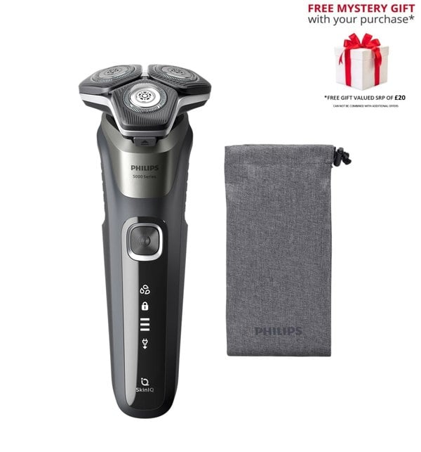 Philips S5887/10 Series 5000 Wet & Dry Electric Shaver with Pop-up Trimmer – Free Gift RRP £20!