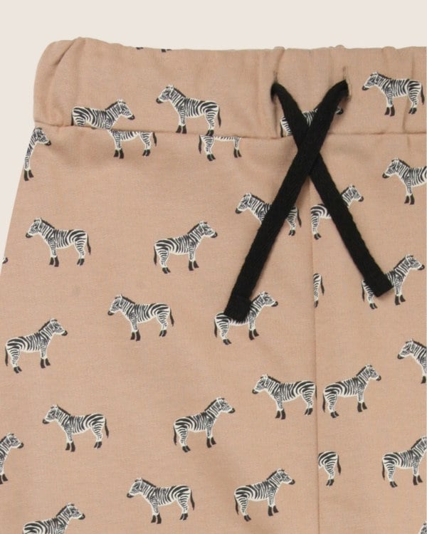Beige Zebra Print Joggers - image 4