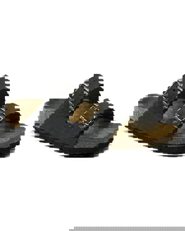 Birkenstock Arizona Soft Footbed Womens Oiled Leather Sandals - Black - CHO - Designer Womens Sandals