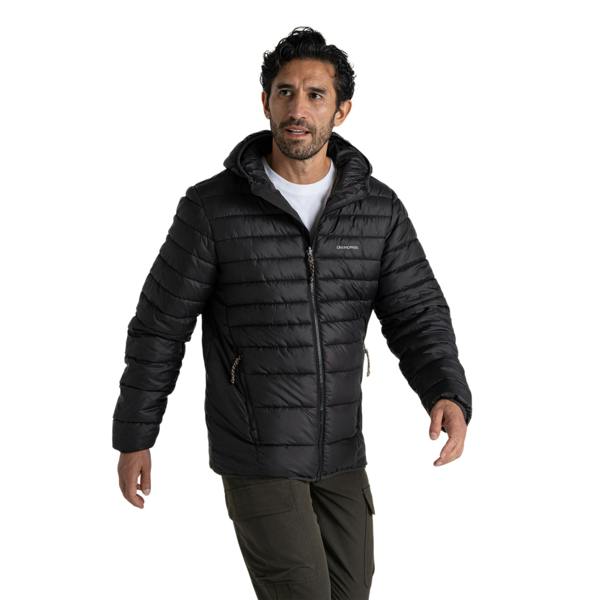 Craghoppers Mens Compresslite IX Hooded Padded Jacket - Black - 