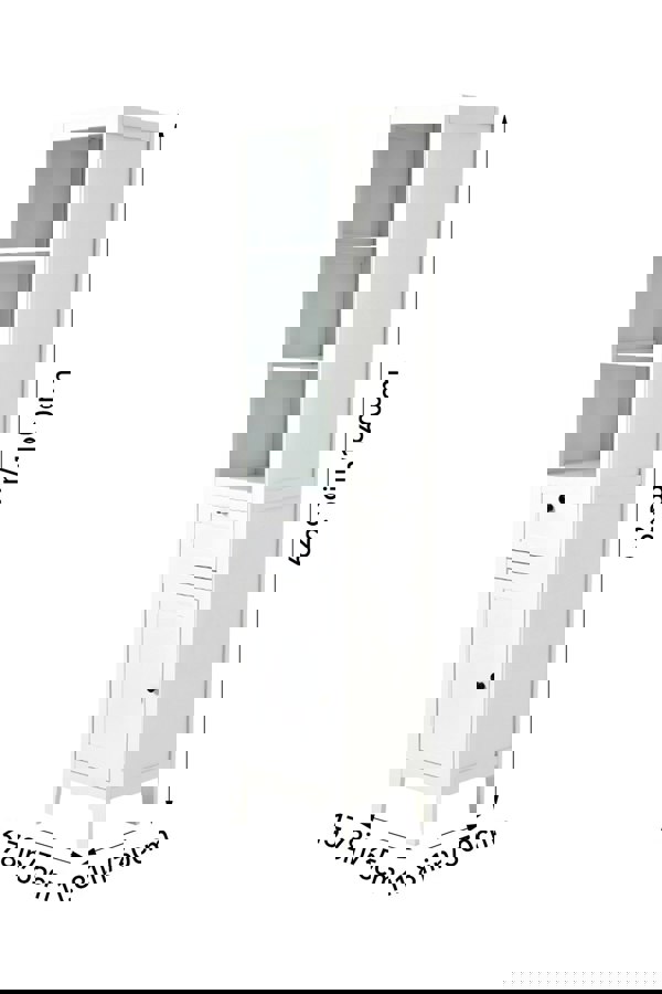 Living and Home 3 Tier Freestanding Tall Bathroom Storage Cabinet