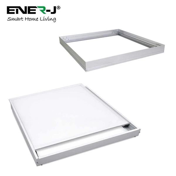 ENER-J 40W SKY LED Ceiling 60x60cms Panels with 3D Effect & Foldable Screwless Mounting Frame Kit
