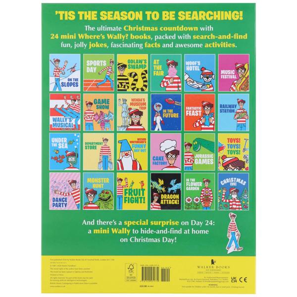 Where's Wally? Advent Calendar 24 Book Collection: Countdown to Christmas with this ultimate festive Where’s Wally? gift for kids 5 and up!