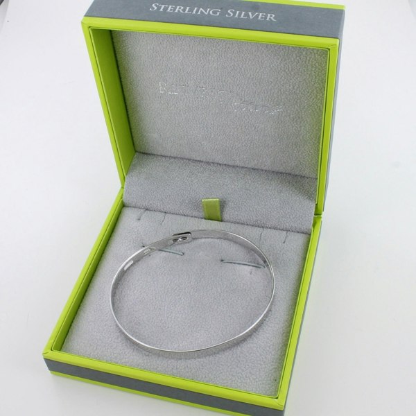 Sterling Silver Engravable Bangle - Reeves & Reeves