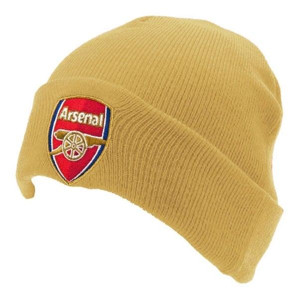 Arsenal FC Turned Up Cuff Beanie - Gold