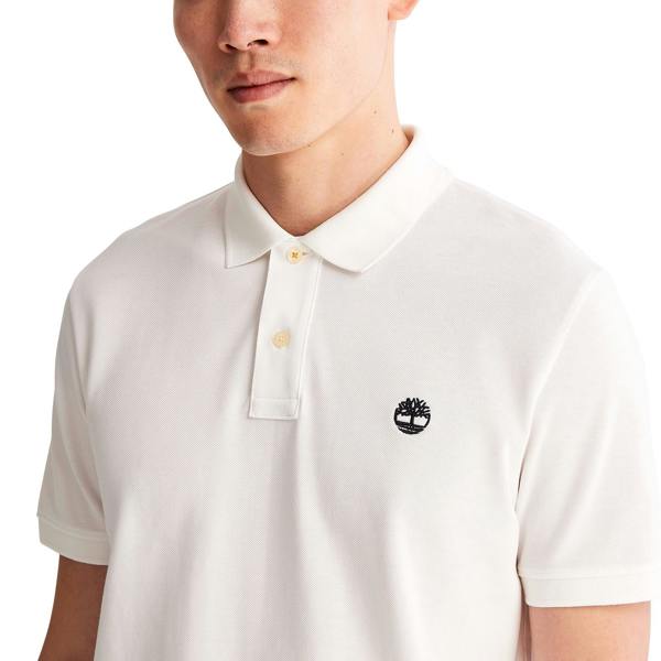 Timberland Millers River Pique Polo - White