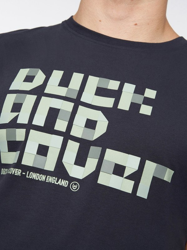 Duck and Cover Balding T-Shirt - Dark Navy