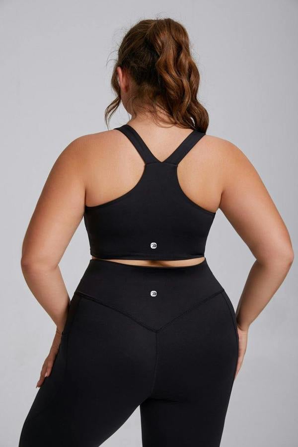 Anniou Plus Size Side Pocket Yoga Leggings