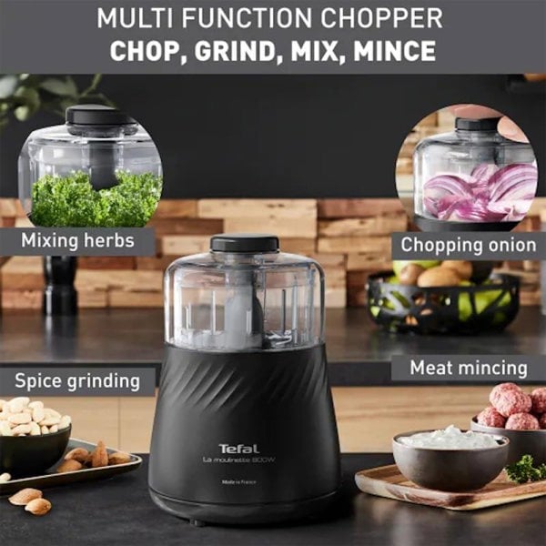 Tefal Eco Respect Moulinette MB710840 Mini Chopper 800W 0.5L Black
