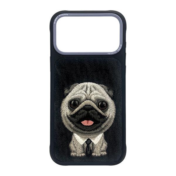 Nimmy Friends Nimmy Big Eye Cute Pet Pug Dog Case with MagSafe for iPhone 17 Pro Max 6.9" Black Grey - N-XDY-IP17-PRO-MAX-09-A