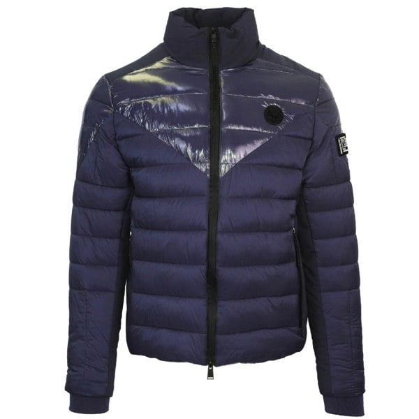 Plein Sport Plain Quilted Jacket - Navy Blue