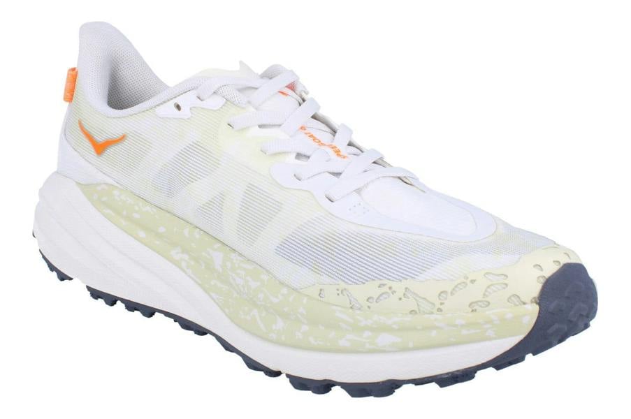 Hoka One Speedgoat 6 Mens Running 1147791 Shoes  WNG - Cream Grey Orange WNG - Photo 3