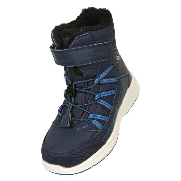 Mountain Warehouse Childrens/Kids Denver Adaptive Waterproof Snow Boots - Navy - 