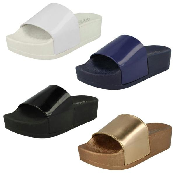 Spot On Ladies Spot On Open Toe Sandals