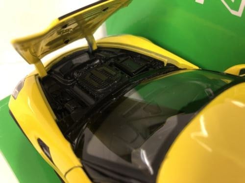 2017 chevrolet corvette z06 yellow 1:24 27 scale welly 24085y