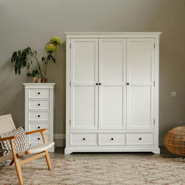 Statement Furniture Gainsborough Large Triple Wardrobe, 3 Door Bedroom Storage
