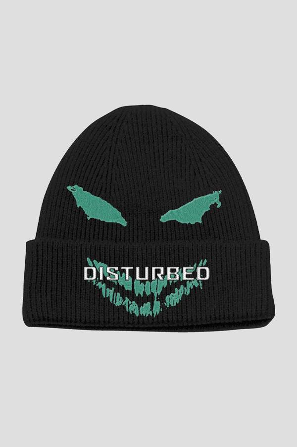 Disturbed Green Face Beanie Hat