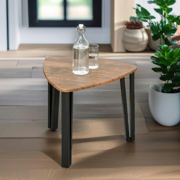 Rafaelo Mobilia Industrial Set Of 3 Nesting Tables Rustic