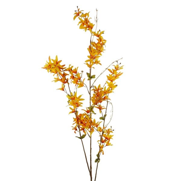 Leaf 6x 130cm Yellow Blossom Floral Spray Artificial